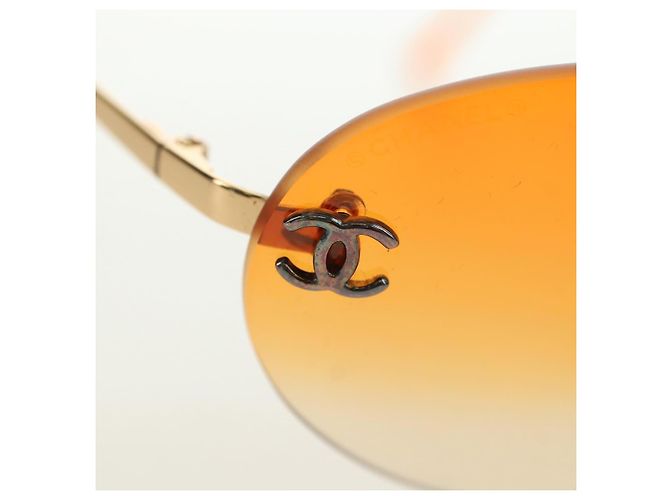 Gafas de sol CHANEL metal Orange CC Auth yk20403SAM Naranja - vista 6