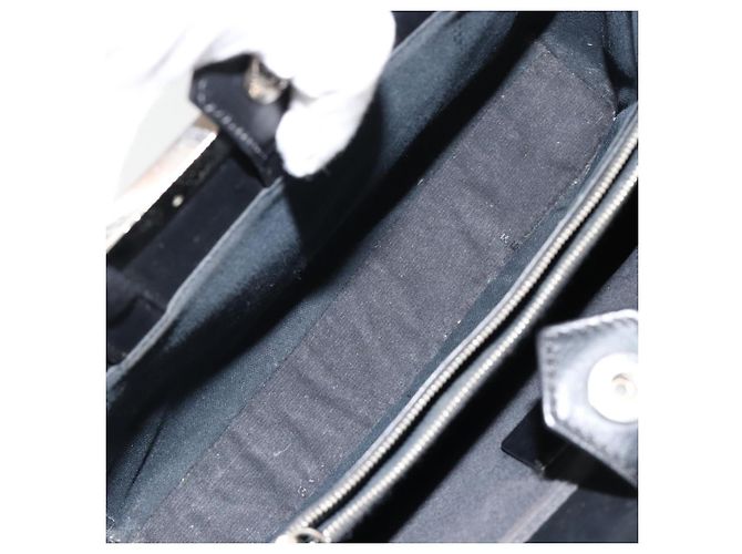 Borsa FENDI 2 JOURS Denim 2way Blu Argento Auth ka4513 - vista 24