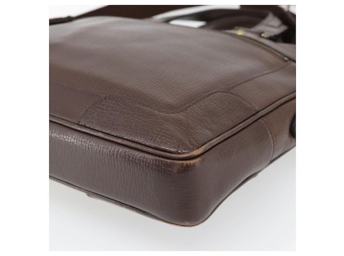 Borsa a mano BURBERRY in pelle 2way Marrone Oro Auth BA13168 D'oro - vista 15