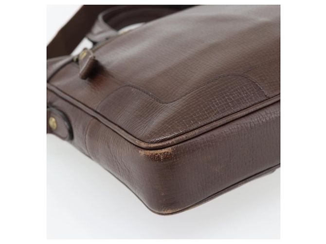 Borsa a mano BURBERRY in pelle 2way Marrone Oro Auth BA13168 D'oro - vista 16