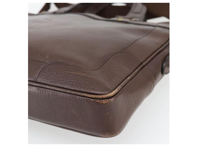 Borsa a mano BURBERRY in pelle 2way Marrone Oro Auth BA13168 D'oro - vista 17