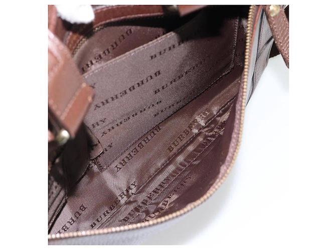 Borsa a mano BURBERRY in pelle 2way Marrone Oro Auth BA13168 D'oro - vista 26