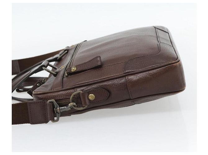 Borsa a mano BURBERRY in pelle 2way Marrone Oro Auth BA13168 D'oro - vista 3