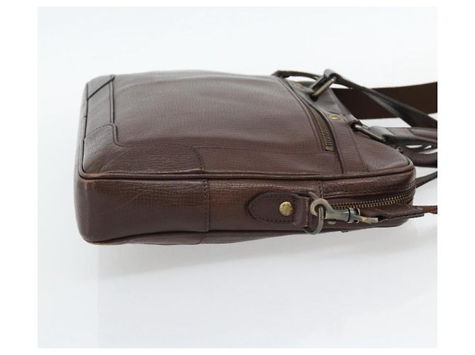 Borsa a mano BURBERRY in pelle 2way Marrone Oro Auth BA13168 D'oro - vista 4