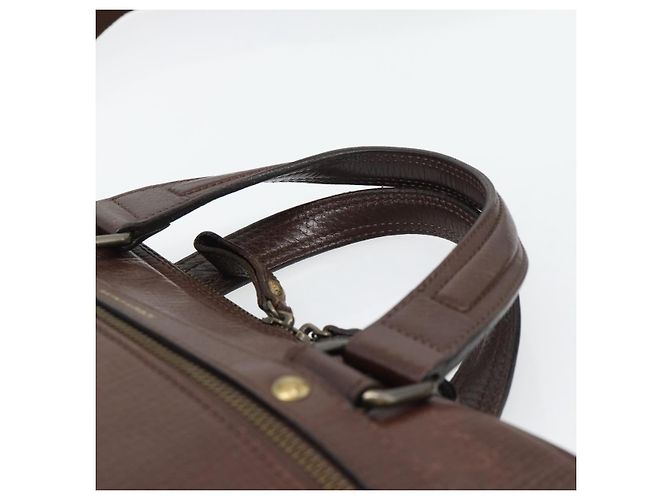 Borsa a mano BURBERRY in pelle 2way Marrone Oro Auth BA13168 D'oro - vista 8