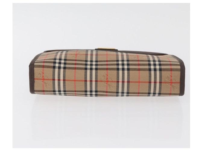 Clutch Burberrys Nova Check in tela Set Beige Auth 180194 - vista 6