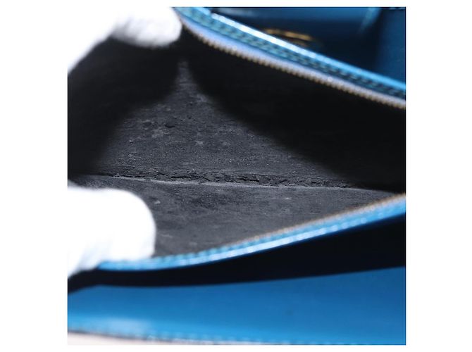 LOUIS VUITTON Epi Capuchin Shoulder Bag Blue M52345 LV Auth BA13140 - vista 11