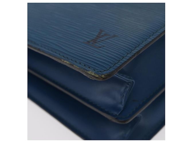 LOUIS VUITTON Epi Capuchin Shoulder Bag Blue M52345 LV Auth BA13140 - vista 15