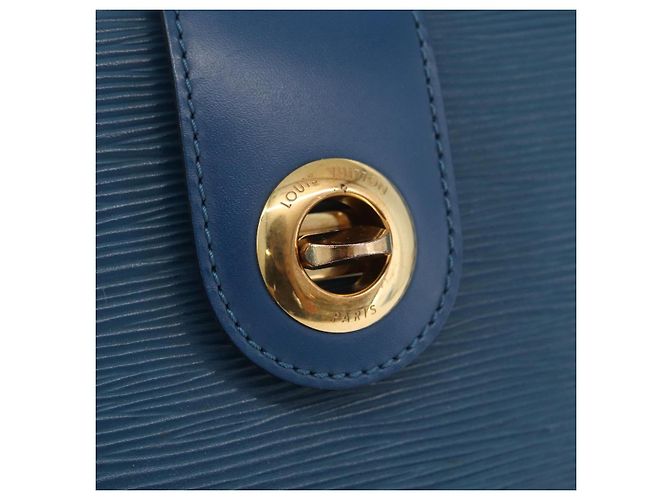 LOUIS VUITTON Epi Capuchin Shoulder Bag Blue M52345 LV Auth BA13140 - vista 17