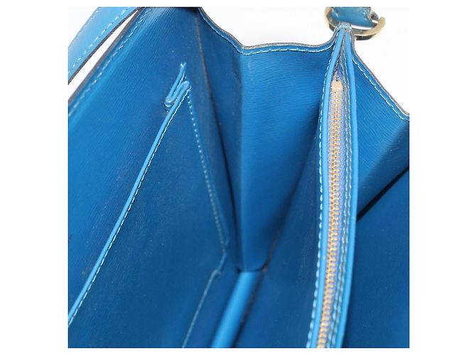 LOUIS VUITTON Epi Capuchin Shoulder Bag Blue M52345 LV Auth BA13140 - vista 19