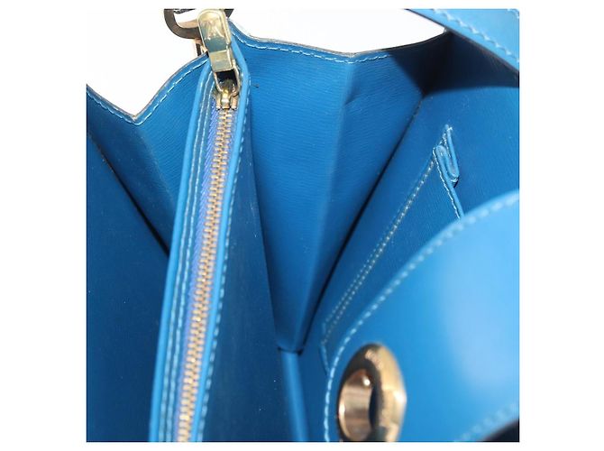 LOUIS VUITTON Epi Capuchin Shoulder Bag Blue M52345 LV Auth BA13140 - vista 20