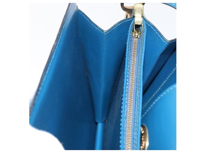 LOUIS VUITTON Epi Capuchin Shoulder Bag Blue M52345 LV Auth BA13140 - vista 22