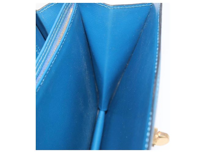 LOUIS VUITTON Epi Capuchin Shoulder Bag Blue M52345 LV Auth BA13140 - vista 23