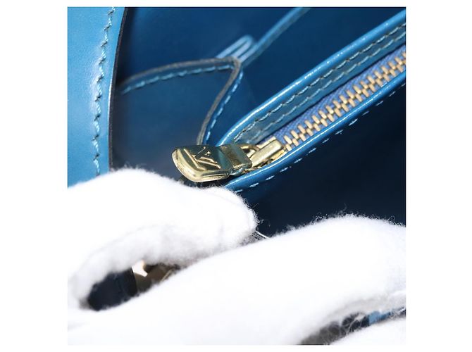 LOUIS VUITTON Epi Capuchin Shoulder Bag Blue M52345 LV Auth BA13140 - vista 24