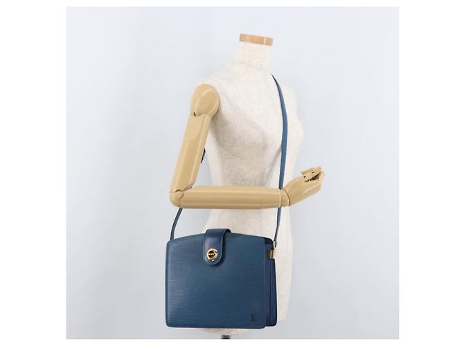 LOUIS VUITTON Epi Capuchin Shoulder Bag Blue M52345 LV Auth BA13140 - vista 26