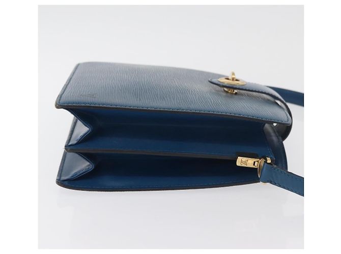 LOUIS VUITTON Epi Capuchin Shoulder Bag Blue M52345 LV Auth BA13140 - vista 3