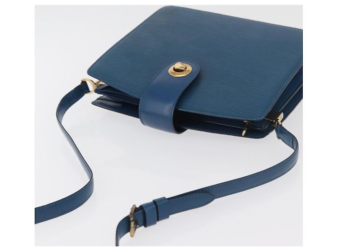 LOUIS VUITTON Epi Capuchin Shoulder Bag Blue M52345 LV Auth BA13140 - vista 6