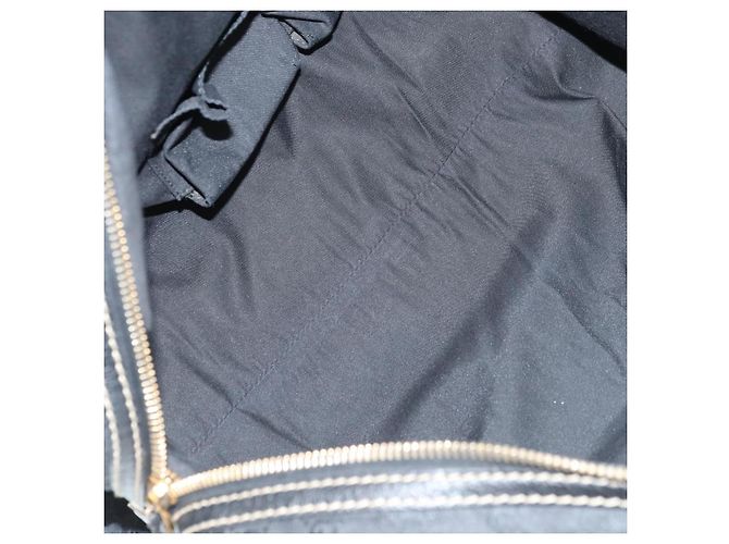 Borsa GUCCI GG Canvas Sherry Line Histeria Nera Oro 186232 Auth 181412V Nero D'oro - vista 10