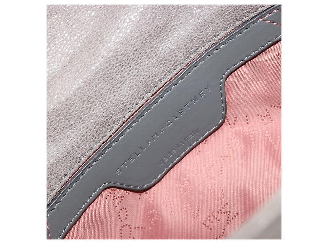 Autre Marque Stella MacCartney Falabella Tasche mit Kette Polyester Grau Silber Auth BA13184 Braun - Ansicht 19