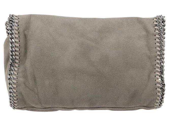 Autre Marque Stella MacCartney Falabella Tasche mit Kette Polyester Grau Silber Auth BA13184 Braun - Ansicht 2