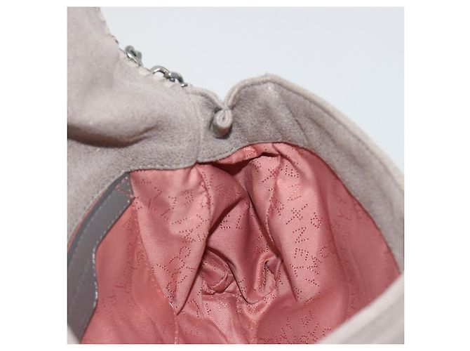 Autre Marque Stella MacCartney Falabella Tasche mit Kette Polyester Grau Silber Auth BA13184 Braun - Ansicht 20