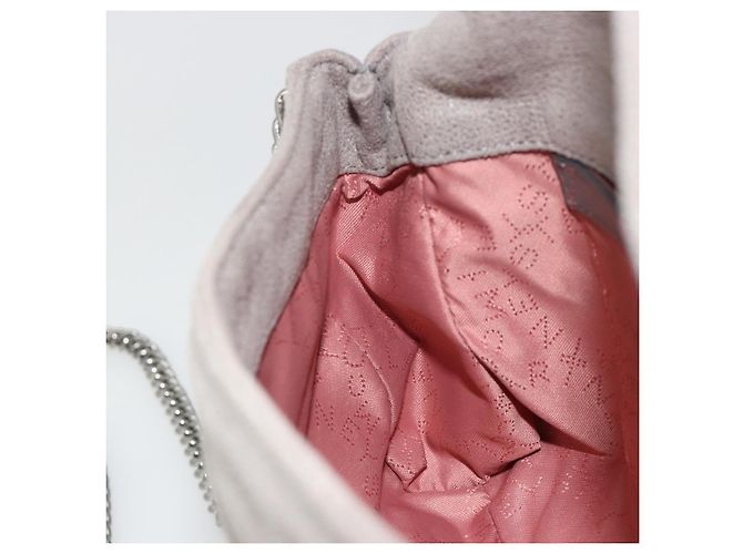 Autre Marque Stella MacCartney Falabella Tasche mit Kette Polyester Grau Silber Auth BA13184 Braun - Ansicht 21