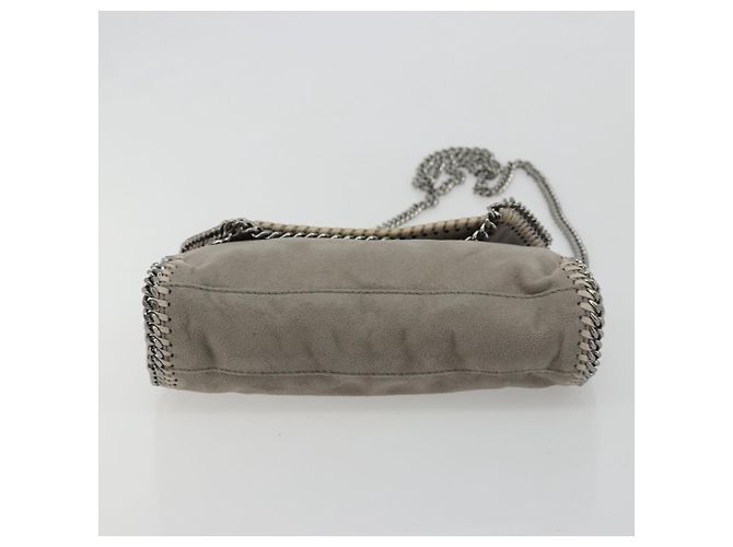 Autre Marque Stella MacCartney Falabella Tasche mit Kette Polyester Grau Silber Auth BA13184 Braun - Ansicht 5