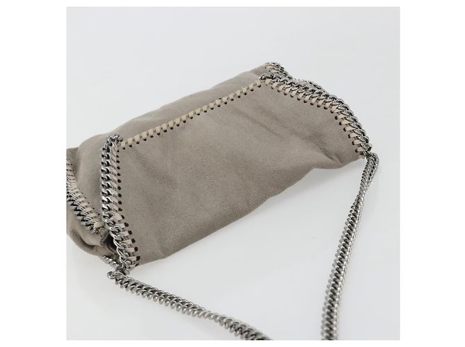 Autre Marque Stella MacCartney Falabella Tasche mit Kette Polyester Grau Silber Auth BA13184 Braun - Ansicht 6