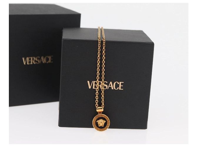 Collana Medusa Gianni Versace in metallo Oro Autentica BA13251 D'oro - vista 14