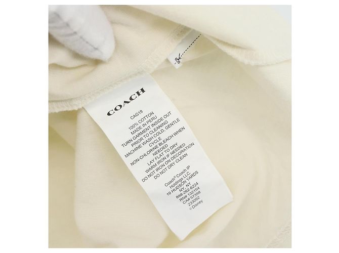Camiseta de manga corta Coach CoachxDisney de algodón L Blanco Auth 167323M - vista 12