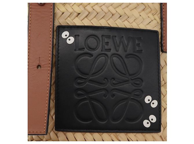 LOEWE Studio Ghibli My Neighbor Totoro Pitch Black Basket Small Auth 167381SAM Beige - vista 17