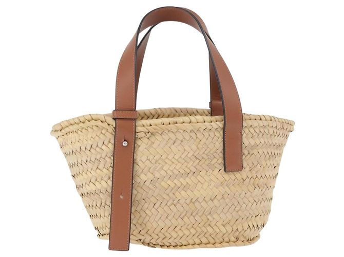 LOEWE Studio Ghibli My Neighbor Totoro Pitch Black Basket Small Auth 167381SAM Beige - vista 2