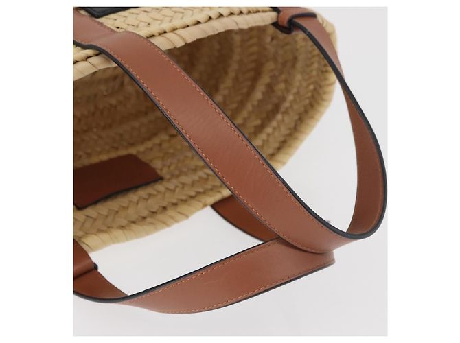 LOEWE Studio Ghibli My Neighbor Totoro Pitch Black Basket Small Auth 167381SAM Beige - vista 7