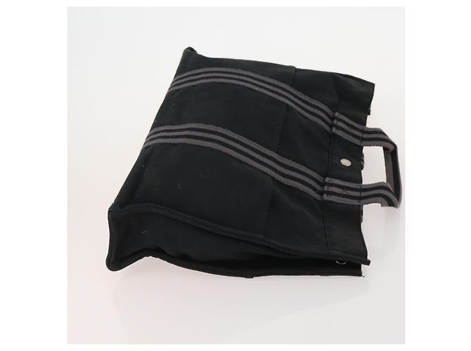 Hermès Borsa Fourre Tout HERMES Cotton 4 Set White Black Red Auth 176443 Nero Bianco Rosso - vista 16
