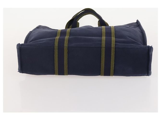 Hermès Borsa Fourre Tout HERMES Cotton 4 Set White Black Red Auth 176443 Nero Bianco Rosso - vista 24