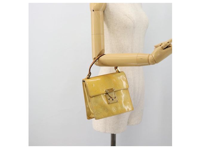 LOUIS VUITTON Borsa Monogram Vernis Spring Street Gris M91029 LV Auth 182858 Grigio - vista 19