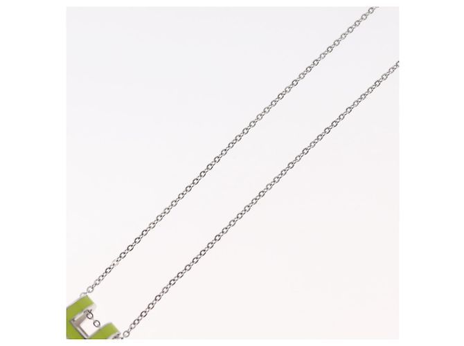 Hermès Collana HERMES Pop Ash H in metallo Argento Autentica 182551M - vista 10