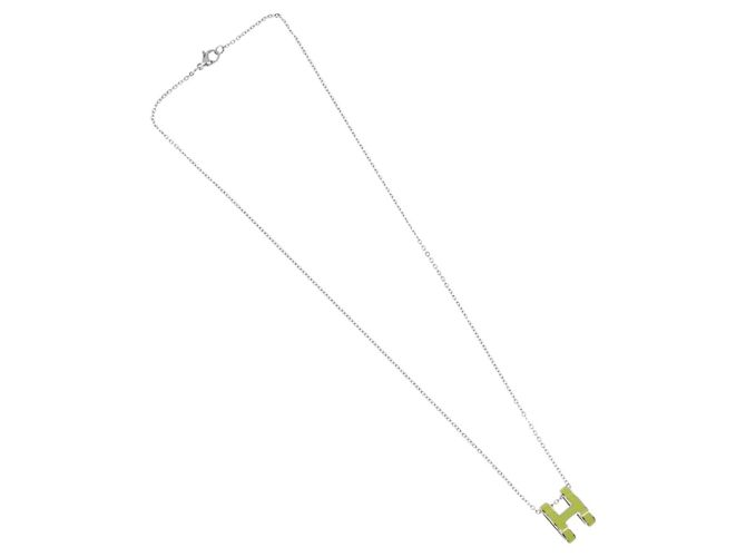 Hermès Collana HERMES Pop Ash H in metallo Argento Autentica 182551M - vista 2