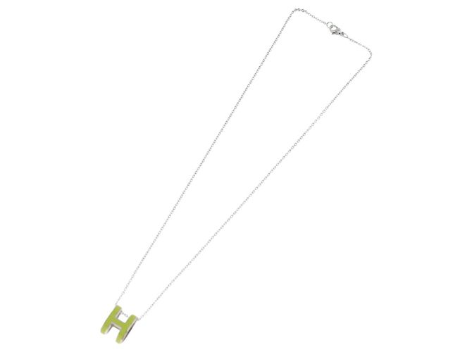 Hermès Collana HERMES Pop Ash H in metallo Argento Autentica 182551M - vista 8