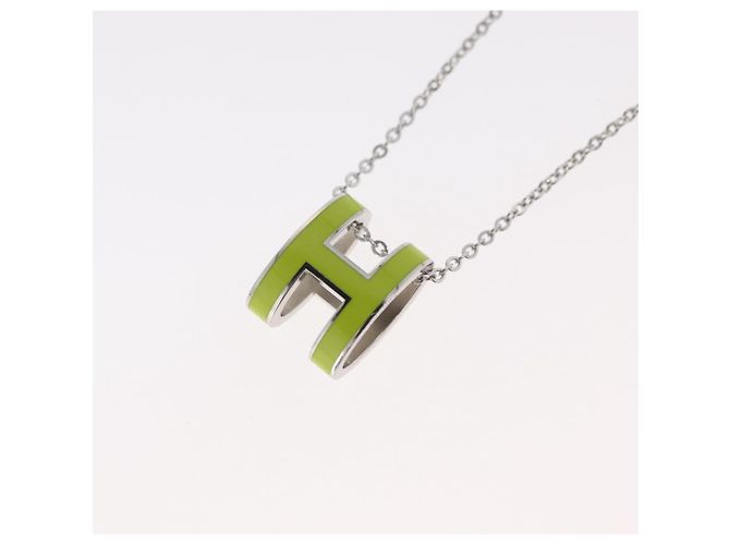 Hermès Collana HERMES Pop Ash H in metallo Argento Autentica 182551M - vista 9