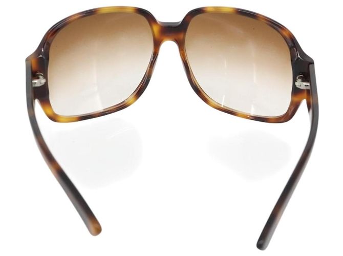 Gafas de sol GUCCI estampado carey plástico marrón Auth BA13260 Castaño - vista 3