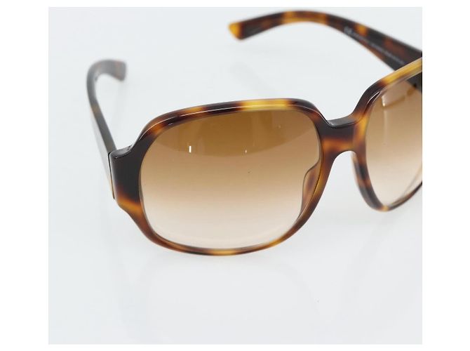 Gafas de sol GUCCI estampado carey plástico marrón Auth BA13260 Castaño - vista 7