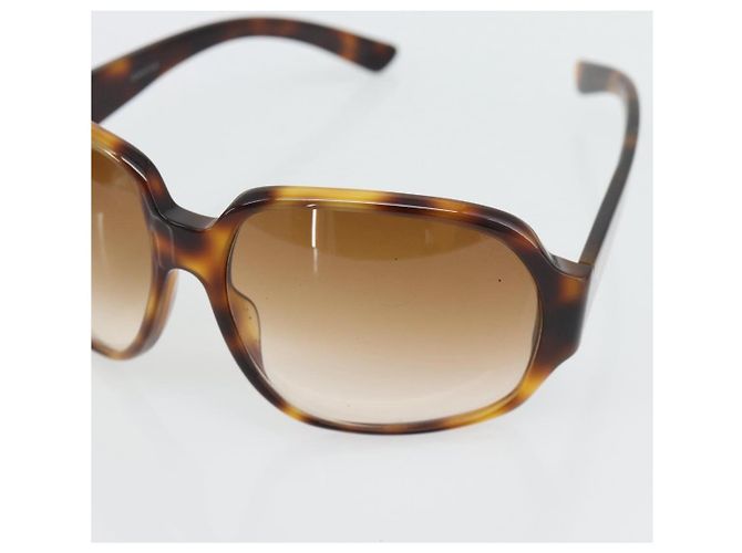 Gafas de sol GUCCI estampado carey plástico marrón Auth BA13260 Castaño - vista 8