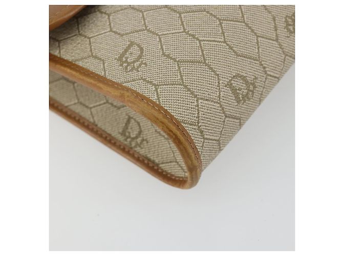 Borsa a tracolla Christian Dior in tela nido d'ape PVC Beige Oro Auth BA12951 - vista 14