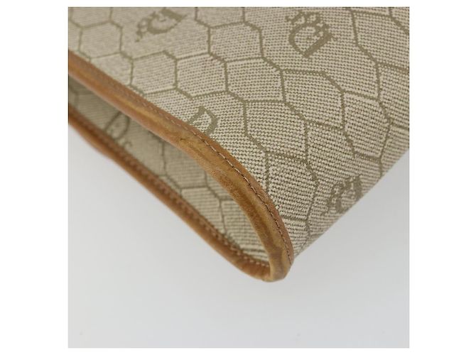 Borsa a tracolla Christian Dior in tela nido d'ape PVC Beige Oro Auth BA12951 - vista 16
