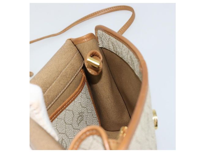 Borsa a tracolla Christian Dior in tela nido d'ape PVC Beige Oro Auth BA12951 - vista 19