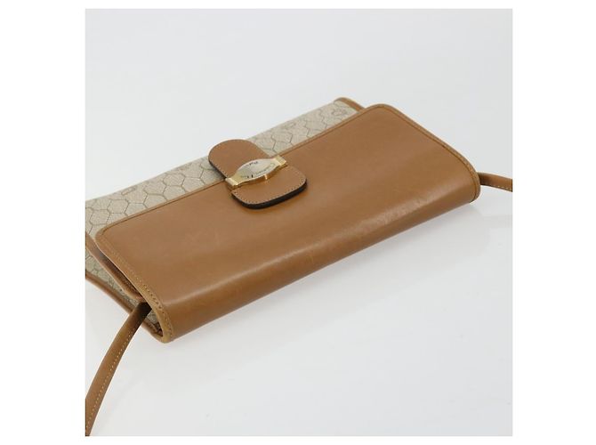 Borsa a tracolla Christian Dior in tela nido d'ape PVC Beige Oro Auth BA12951 - vista 6