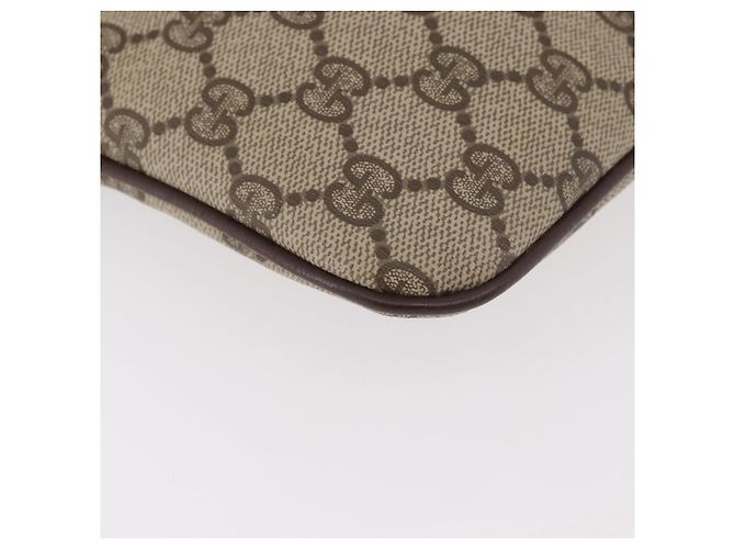 Borsa GUCCI GG Supreme Web Sherry Line PVC Beige Oro 904 02 047 Auth 182470 D'oro - vista 14