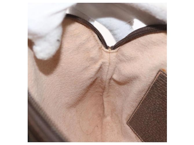 Borsa GUCCI GG Supreme Web Sherry Line PVC Beige Oro 904 02 047 Auth 182470 D'oro - vista 21