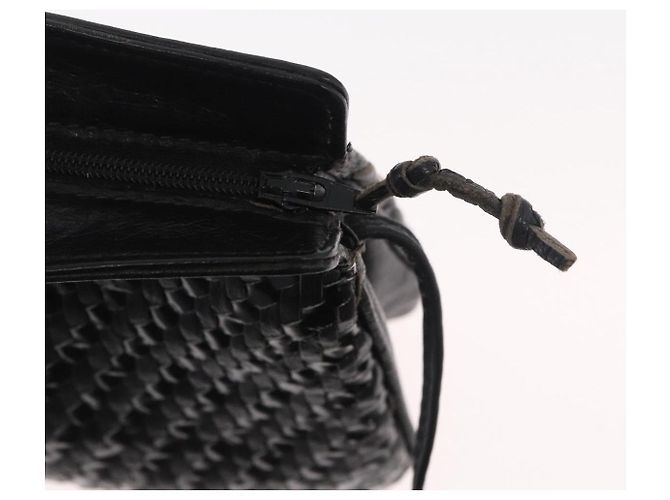 FENDI Schultertasche aus Leder Schwarz Gold Authentisch 182453 Golden - Ansicht 10